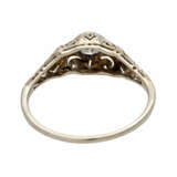 Ring mit Diamant, ca. 0,3 ct, FW (G) / VS, - Foto 4