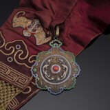Kaiserlicher Orden vom Doppelten Drachen mit originalem bestricktem Halsband aus Seide - Foto 2