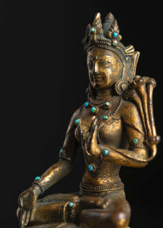 Vergoldete Bronze der Sitatara - photo 3