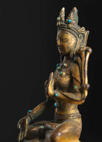 Vergoldete Bronze der Sitatara - photo 4
