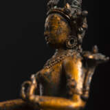 Feuervergoldete Bronze der Syamatara auf einem Lotus - Foto 4