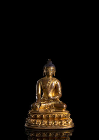 Feuervergoldete Bronze des Buddha Shakyamuni - фото 1