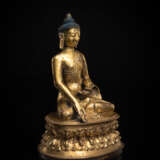 Feuervergoldete Bronze des Buddha Shakyamuni - photo 2