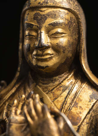 Feuervergoldete Bronze des Tsongkhapa - Foto 3