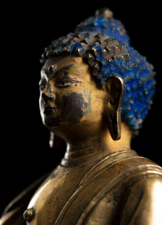 Feuervergoldete Bronze des Buddha Shakyamuni - фото 1