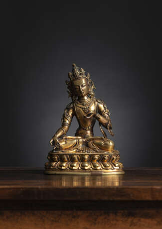 Feuervergoldete Bronze eines Bodhisattva - Foto 3
