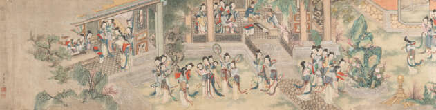 Querrolle mit Damen im Palastgarten nach Tang Yin (1407-1524) - photo 3