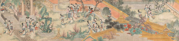 Querrolle mit Damen im Palastgarten nach Tang Yin (1407-1524) - photo 4
