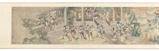 Querrolle mit Damen im Palastgarten nach Tang Yin (1407-1524) - photo 8