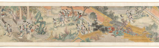 Querrolle mit Damen im Palastgarten nach Tang Yin (1407-1524) - photo 1