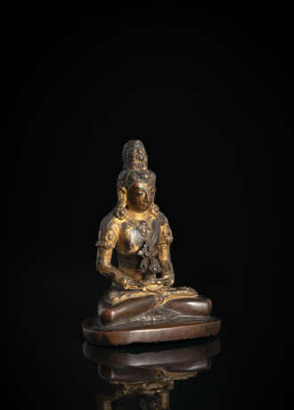 Teilvergoldete Bronze des Amitayus - Foto 2