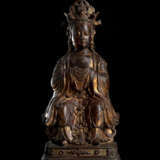 Lackvergoldete Bronze der daoistischen Göttin, Yanguang Niangniang - фото 1