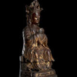 Lackvergoldete Bronze der daoistischen Göttin, Yanguang Niangniang - фото 2