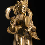 Feine feuervergoldete Bronze, möglicherweise Mandarava - фото 2