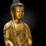 Feine feuervergoldete Bronze des Buddha Shakyamuni - photo 3