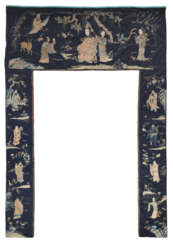 Großer bestickter Behang aus Seide für ein Portal mit der Geburtstagsfeier der Xiwangmu