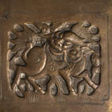 Großer Weihrauchbrenner aus Bronze mit bambusförmigen Handhaben, Bronzesockel und Fo-Löwen-Griff - Foto 3