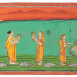 Episode aus der Kṛṣṇa-Legende und Illustration zur Sukamāla-Legende - фото 1