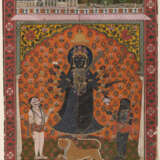 Drei feine Miniaturmalereien mit der Darstellung von "Devi" - photo 3