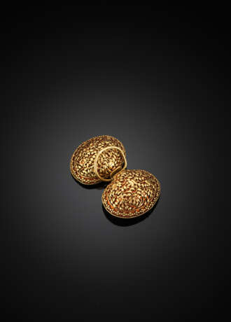 Kleines tauschiertes Bronzeväschen mit Einlagen in Gold, Silber und Kupfer - Foto 18