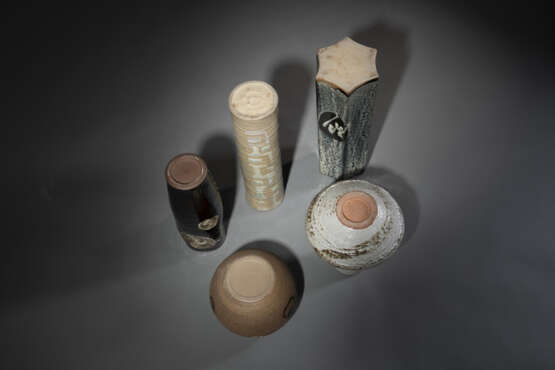 Fünf Studiokeramik-Vasen - Foto 4