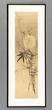 In der Art von Nagasawa Rôsetsu (1754-1799) Bambus bei Vollmond. Tusche auf Seide - Foto 2