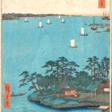 Utagawa Hiroshige (1797-1858): Ôban-tate-e aus der Serie 'Meisho Edo Hyakkei'. Titel.: Shinagawa Susaki. - Foto 2