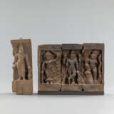 Zwei Holzreliefs, u.a, mit Parvati - Foto 1