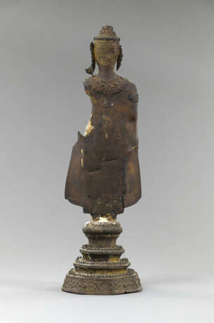 Bronze des stehenden Buddha - Foto 3