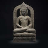 Vulkansteinfigur des Buddha Shakyamuni - Foto 1