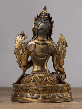 Feuervergoldete Bronze eines Bodhisattva - Foto 23