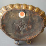 Feuervergoldete Bronze des Tsongkhapa auf einem Lotus - Foto 6