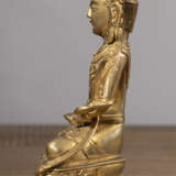 Feuervergoldete Bronze der Syamatara - photo 2