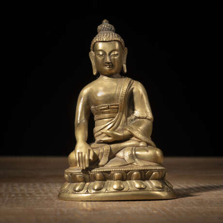 Bronze des Buddha Shakyamuni - photo 1