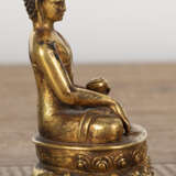 Bronze des Buddha Shakyamuni mit Inschrift - Foto 4