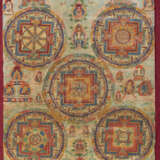 Thangka mit fünf Mandalas - фото 1