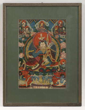 Sechs Thangkas mit Darstellungen des Avalokiteshvara, Hayagriva, Padmasambhava u. a. - фото 5