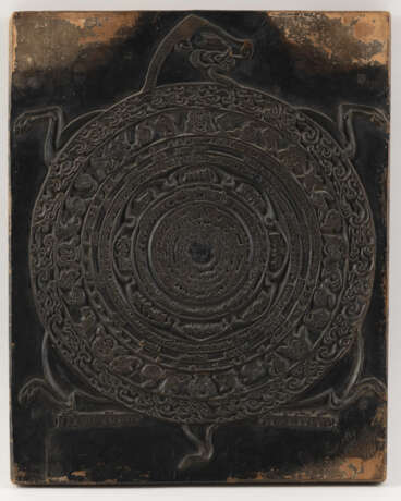 Druckstock mit kreisrundem Mandala - Foto 1