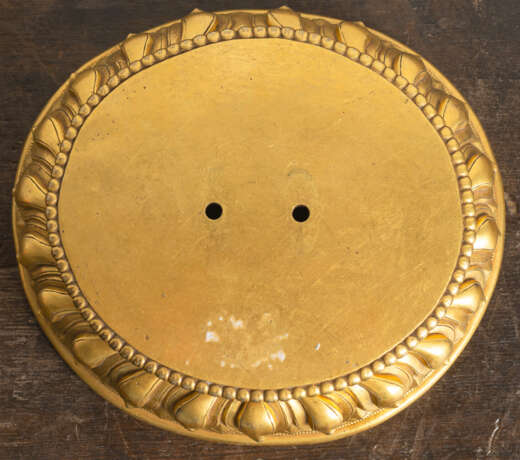 Lotossockel aus feuervergoldeter Bronze - Foto 2