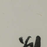 Granatäpfel nach Qi Baishi. Holzschnitt, Tusche und Farbe auf Papier - photo 3