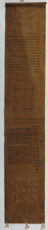 Fragment einer Edikt-Schriftrolle. Tusche auf Seide - photo 2