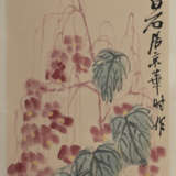 Vier Hängerollen mit Farbholzschnitten ('mu ban shui yin') von floralen Darstellungen nach Qi Baishi und Pan Tianshou und 16 Albumblätter bzw. Briefpapiere nach Qi Baishi - photo 2