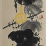Vier Hängerollen mit Farbholzschnitten ('mu ban shui yin') von floralen Darstellungen nach Qi Baishi und Pan Tianshou und 16 Albumblätter bzw. Briefpapiere nach Qi Baishi - photo 4