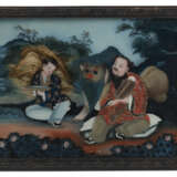 Drei Hinterglasmalereien mit jeweils einem Unsterblichen mit Diener - фото 5