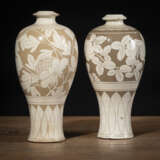 Zwei 'Cizhou'-Vasen im mit Sgraffito-Floraldekoration, 'Meiping' - photo 1