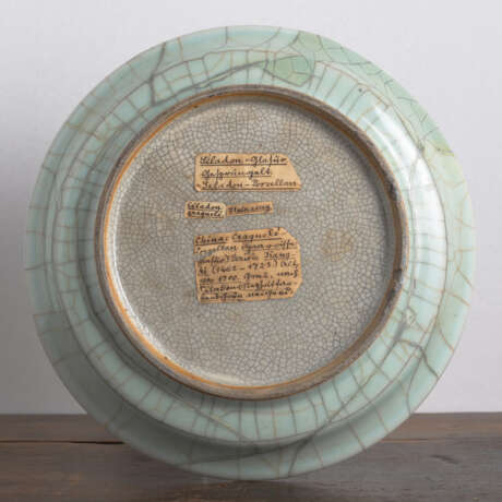 Schale aus Porzellan mit 'Guan'-Glasur - photo 2