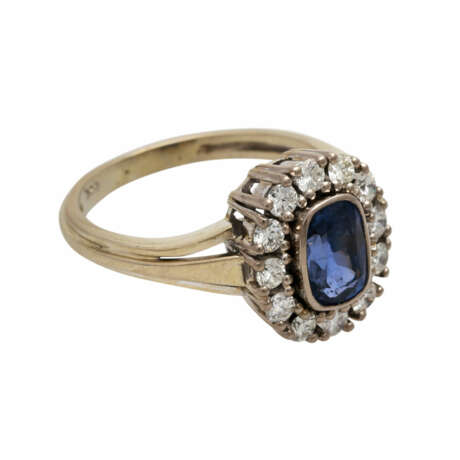 Ring mit einem blauvioletten Saphir, ca. 1,3 ct, - фото 2