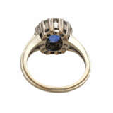 Ring mit einem blauvioletten Saphir, ca. 1,3 ct, - фото 4