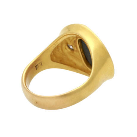 Ring mit 1 schwarzen Opal, oval, - photo 4