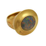 Ring mit schwarzem Opal, oval, - photo 2